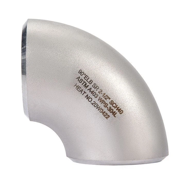 كوع من الفولاذ المقاوم للصدأ بزاوية 90 درجة